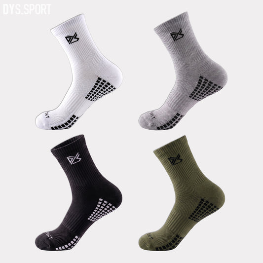 DYS.SPORT Men's Performance Training Socks | Anti-Slip Crew Socks for Running & Fitness