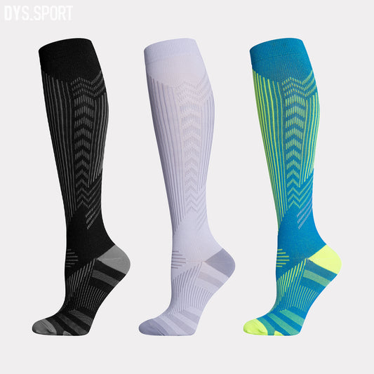 DYS.SPORT Compression Cycling Socks | Quick-Dry Nylon Bike Socks with Arch Support