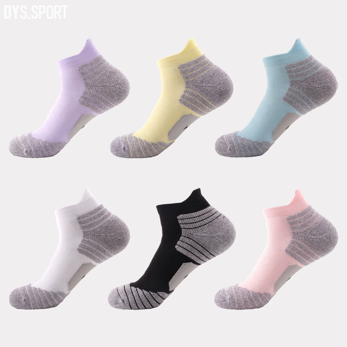 DYS.SPORT Women's Athletic Crew Socks | Cushioned Breathable Socks for Running & Training