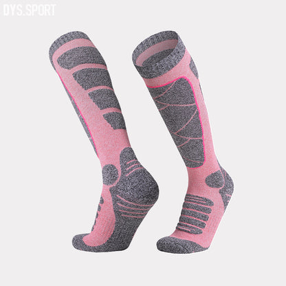 DYS.SPORT Women's Cotton Ski Socks | Stretch Snow Socks with Cushioned Terry Comfort