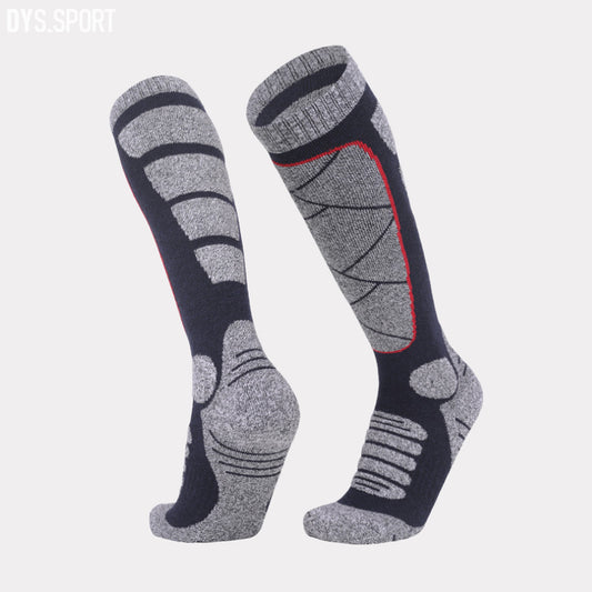 DYS.SPORT Men's Cotton Ski Socks | Stretch Snow Socks with Cushioned Terry Comfort