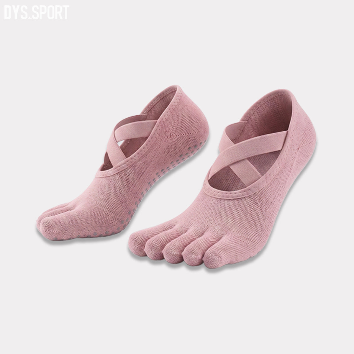 DYS.SPORT Women's Anti-Slip Yoga Toe Socks | Five Finger Pilates Grip Socks