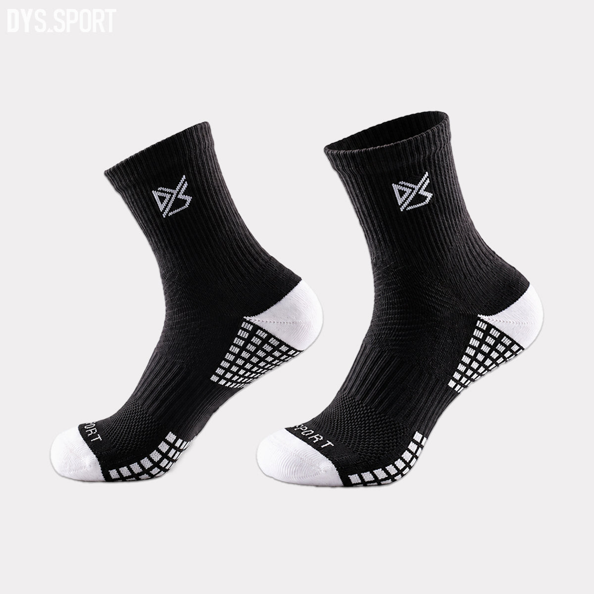 DYS.SPORT Women's Performance Training Socks | Anti-Slip Crew Socks for Running & Fitness