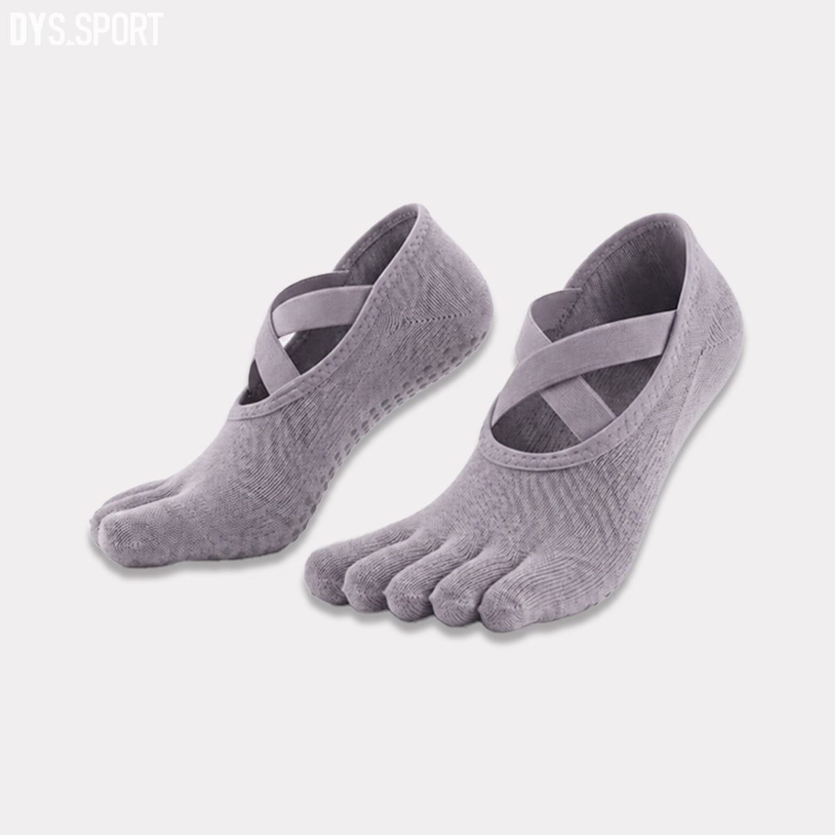 DYS.SPORT Women's Anti-Slip Yoga Toe Socks | Five Finger Pilates Grip Socks