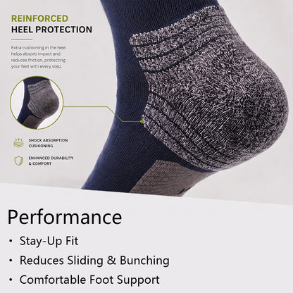 DYS.SPORT Men's Cushion Athletic Socks | Breathable Crew Socks for Running & Training