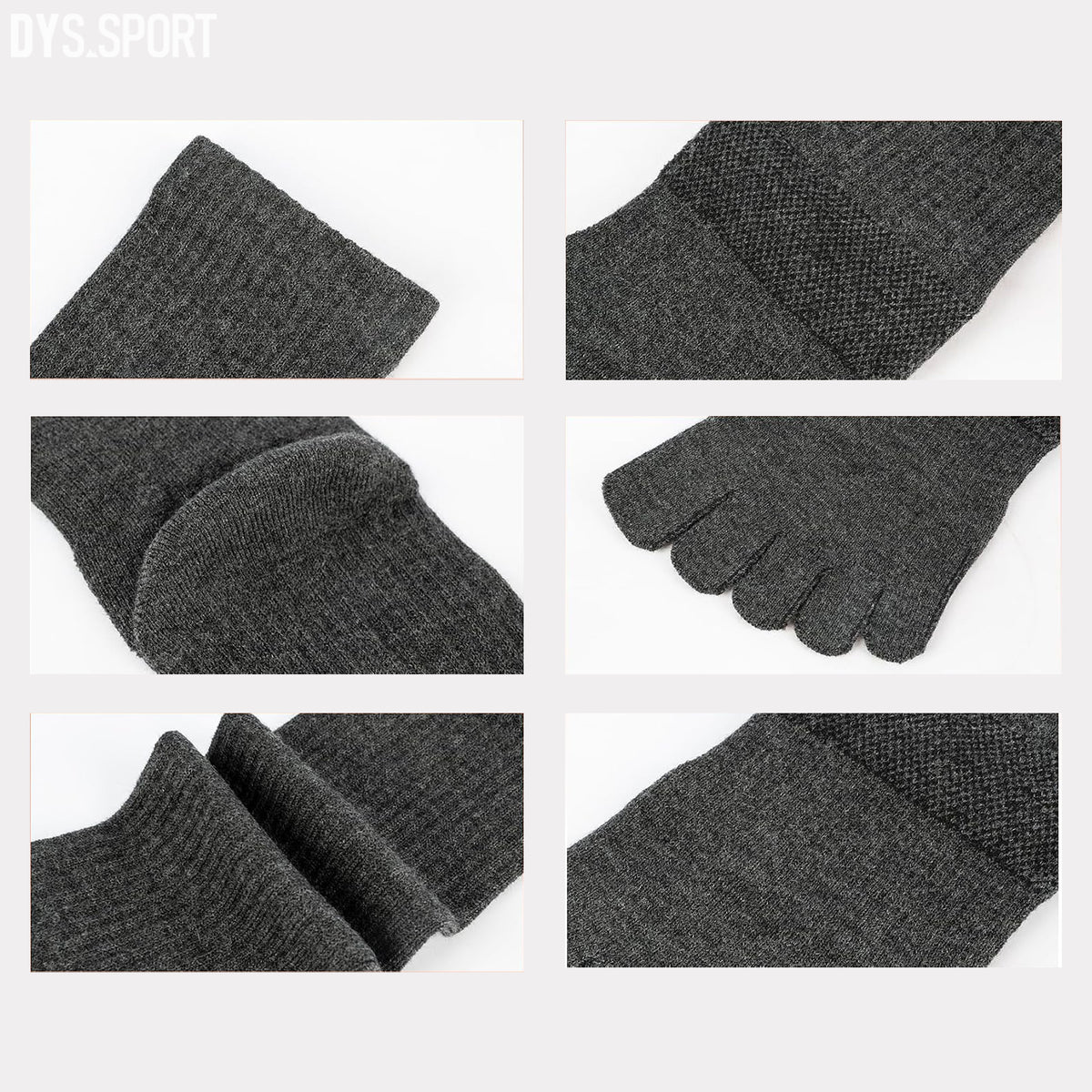 DYS.SPORT Merino Wool Blend Toe Socks | Midweight Hiking Crew Socks for Hiking & Trekking