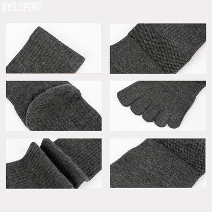 DYS.SPORT Merino Wool Blend Toe Socks | Midweight Hiking Crew Socks for Hiking & Trekking