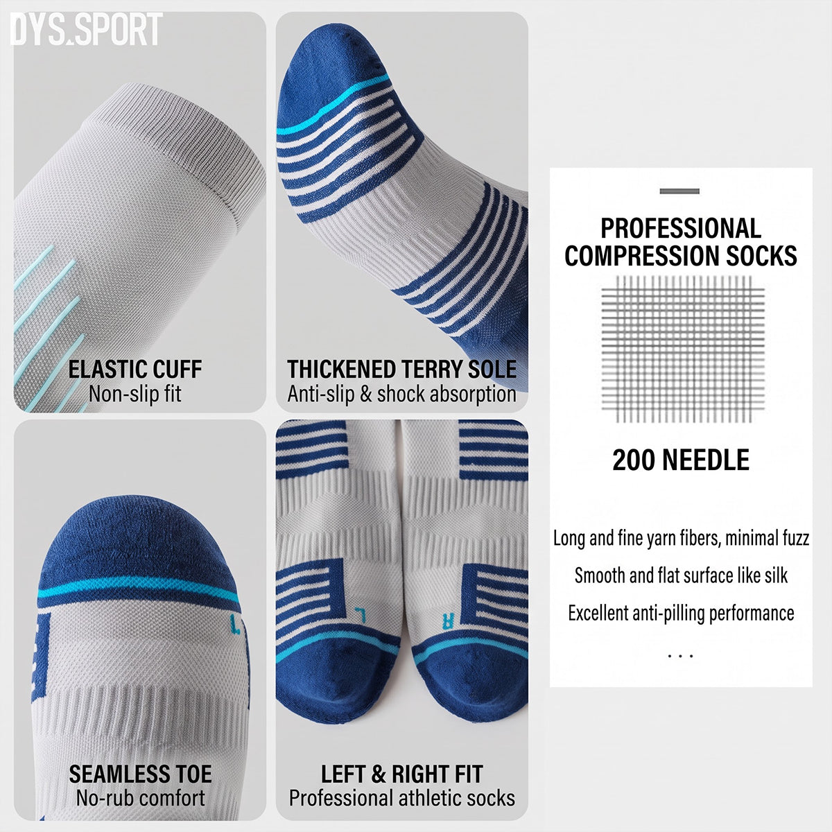 DYS.SPORT Men’s Performance Compression Socks
